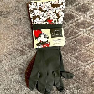 Disney Minnie Mouse black cleaning gloves NWT